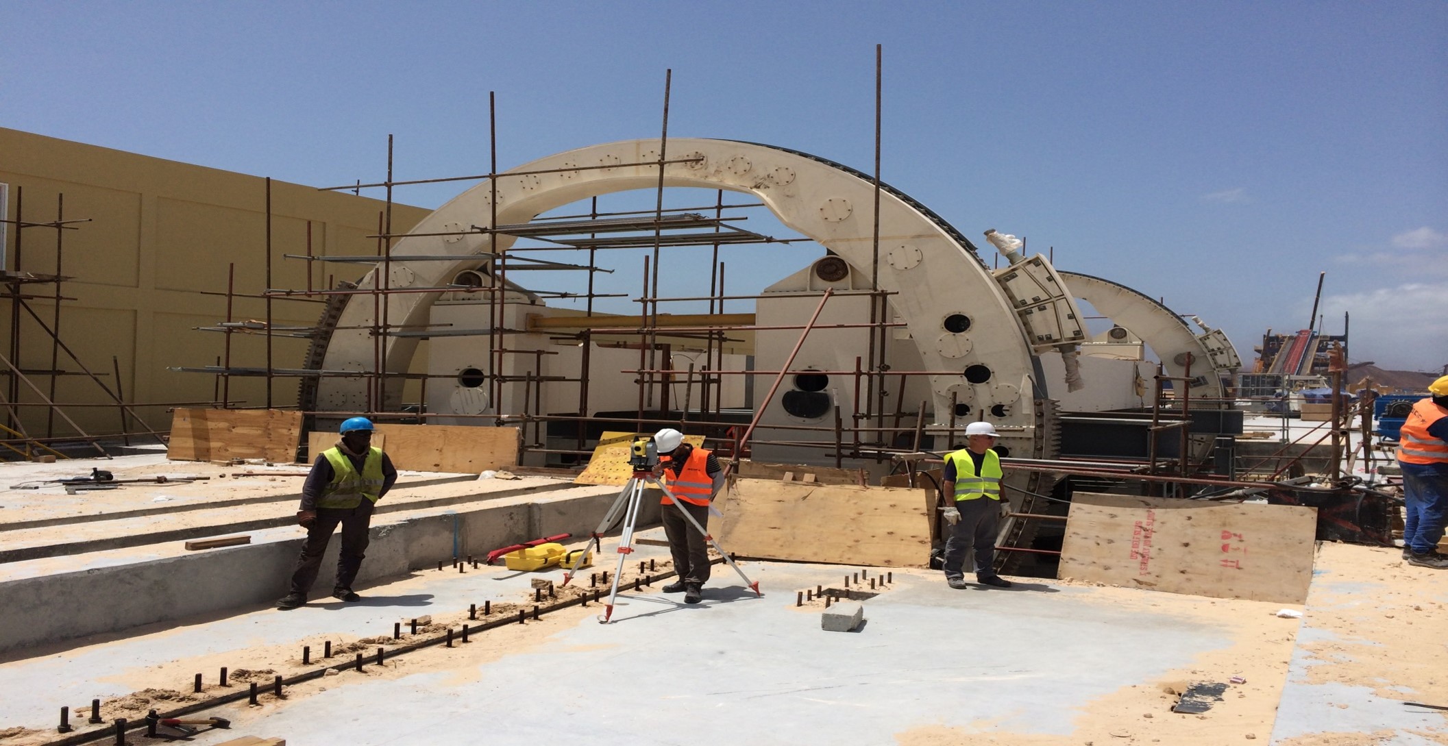 Travaux de terrassement du projet du Nouveau Culbuteur et de la Nouvelle gare à Nouadhibou pour le compte de la SNIM